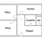 Pronajměte si 2 ložnic/e byt o rozloze 59 m² v Hodonín