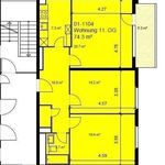 Miete 4 Schlafzimmer wohnung von 74 m² in Birsfelden
