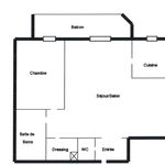 Appartement de 42 m² avec 2 chambre(s) en location à Montrouge