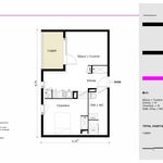 Rent 2 bedroom apartment of 42 m² in Saint-Jean