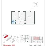 Rent 2 bedroom apartment of 54 m² in Hagagatan