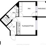 Vuokraa 1 makuuhuoneen asunto, 36 m² paikassa Turku