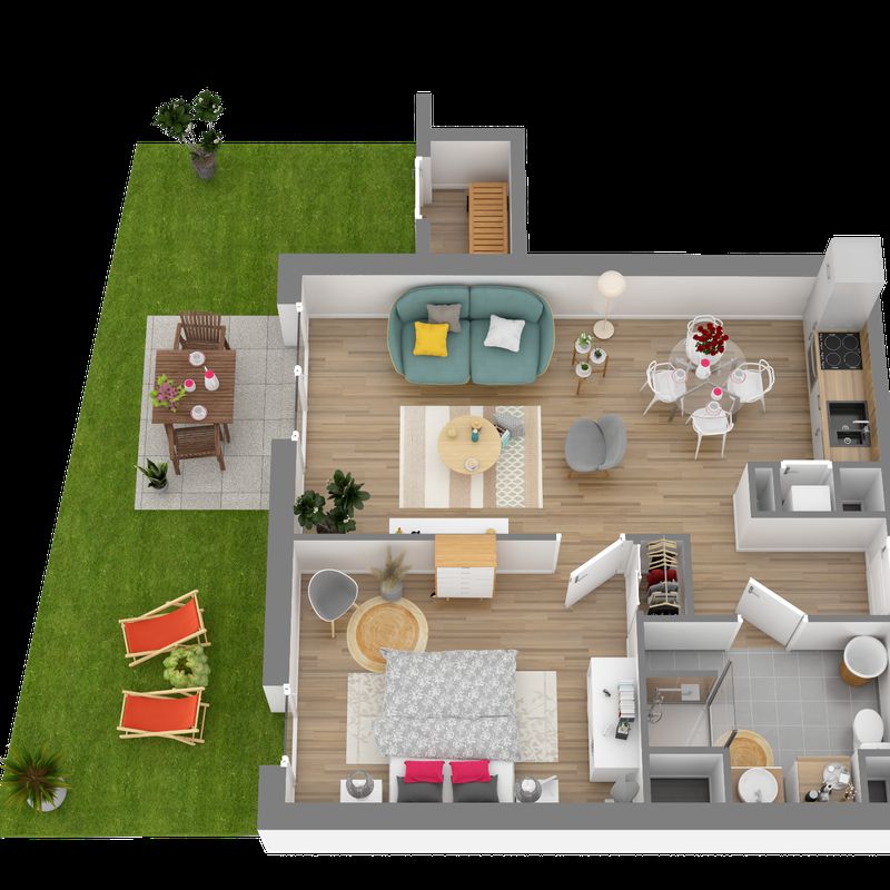 Location appartement  pièce LA BAULE 35m² à 536.08€/mois - CDC Habitat