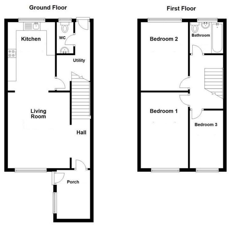 3 bedroom terraced house to rent Wayfield