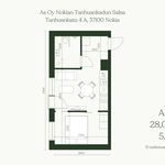 Rent 2 bedroom apartment of 28 m² in Nokia