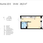 Vuokraa 1 makuuhuoneen asunto, 28 m² paikassa Tampere