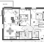 Appartement de 59 m² avec 3 chambre(s) en location à BUSSY