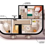 Appartement de 14 m² avec 1 chambre(s) en location à Villeurbanne