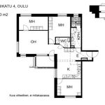 Rent 4 bedroom apartment of 90 m² in Intiö,