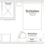Miete 1 Schlafzimmer studentenwohnung von 37 m² in Hamburg