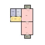 Pronajměte si 2 ložnic/e byt o rozloze 46 m² v Milovice