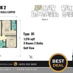 Rent 3 bedroom apartment of 112 m² in Petaling