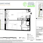 Appartement de 41 m² avec 2 chambre(s) en location à Toulouse