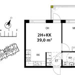 Vuokraa 2 makuuhuoneen asunto, 39 m² paikassa Tampere