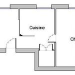 Appartement de 46 m² avec 2 chambre(s) en location à Étoile-sur-Rhône