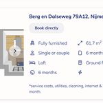 Rent 2 bedroom apartment of 61 m² in Nijmegen