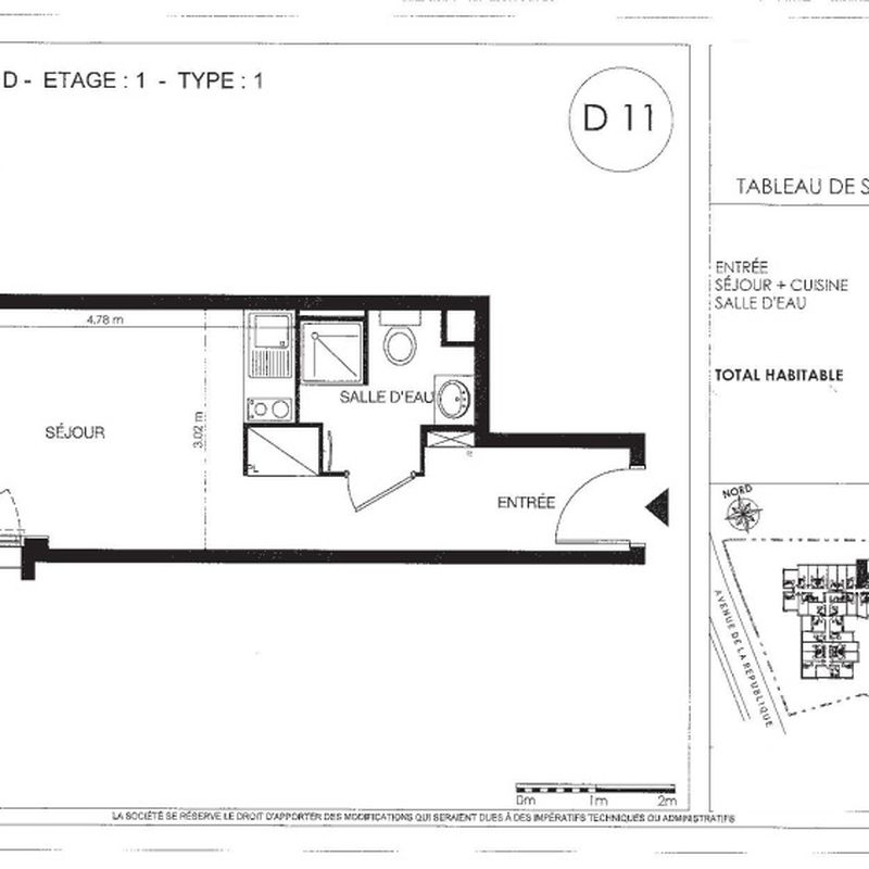 Appartement 1 pièce - 22m² - ISLE