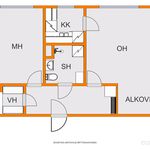 Rent 2 bedroom apartment of 46 m² in Joensuu