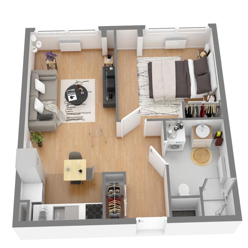 Location appartement  pièce METZ 42m² à 650.88€/mois - CDC Habitat