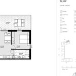 Rent 2 bedroom apartment of 52 m² in Lund