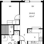 Rent 2 bedroom apartment of 42 m² in Tampere