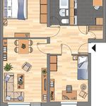 Miete 3 Schlafzimmer wohnung von 67 m² in Leer
