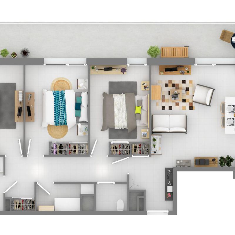 Location appartement  pièce LES ANGLES 43m² à 619.15€/mois - CDC Habitat