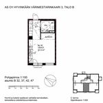 Vuokraa 1 makuuhuoneen asunto, 31 m² paikassa Hyvinkää