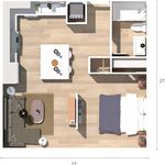 Rent 1 bedroom apartment of 42 m² in Costa Mesa