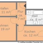 Rent 2 bedroom apartment of 59 m² in Riesa