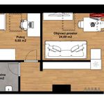 Pronajměte si 2 ložnic/e byt o rozloze 38 m² v Opava