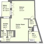 Miete 2 Schlafzimmer wohnung von 10345 m² in Karlsruhe