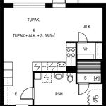 Vuokraa 1 makuuhuoneen asunto, 38 m² paikassa Lempäälä
