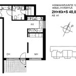 Vuokraa 2 makuuhuoneen asunto, 48 m² paikassa Jyväskylä