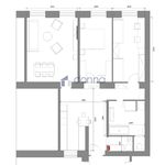 Pronajměte si 3 ložnic/e byt o rozloze 97 m² v Prague