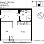 Rent 1 bedroom apartment of 30 m² in Kuopio
