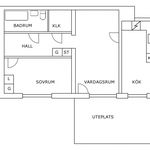 Rent 2 bedroom apartment of 57 m² in Malmköping