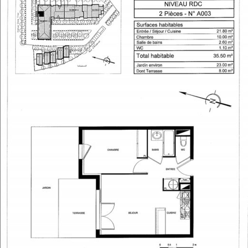 Appartement 2 pièces - 34m² - PANAZOL