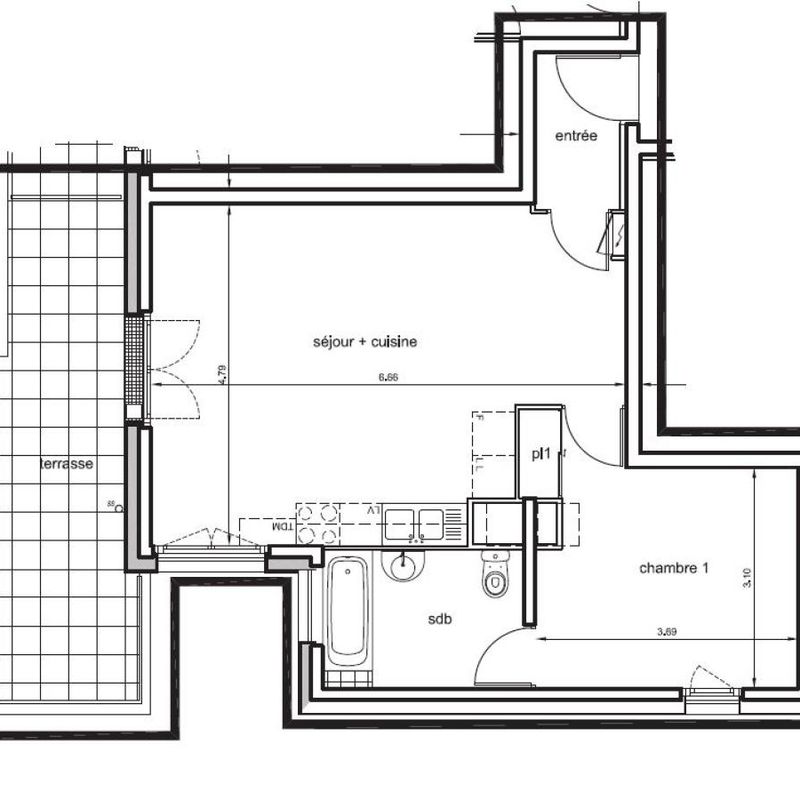 Location appartement  pièce LOMME 49m² à 793.10€/mois - CDC Habitat Lambersart