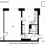 Vuokraa 2 makuuhuoneen asunto, 48 m² paikassa Hämeenlinna