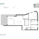 Huur 3 slaapkamer appartement van 102 m² in Zaventem