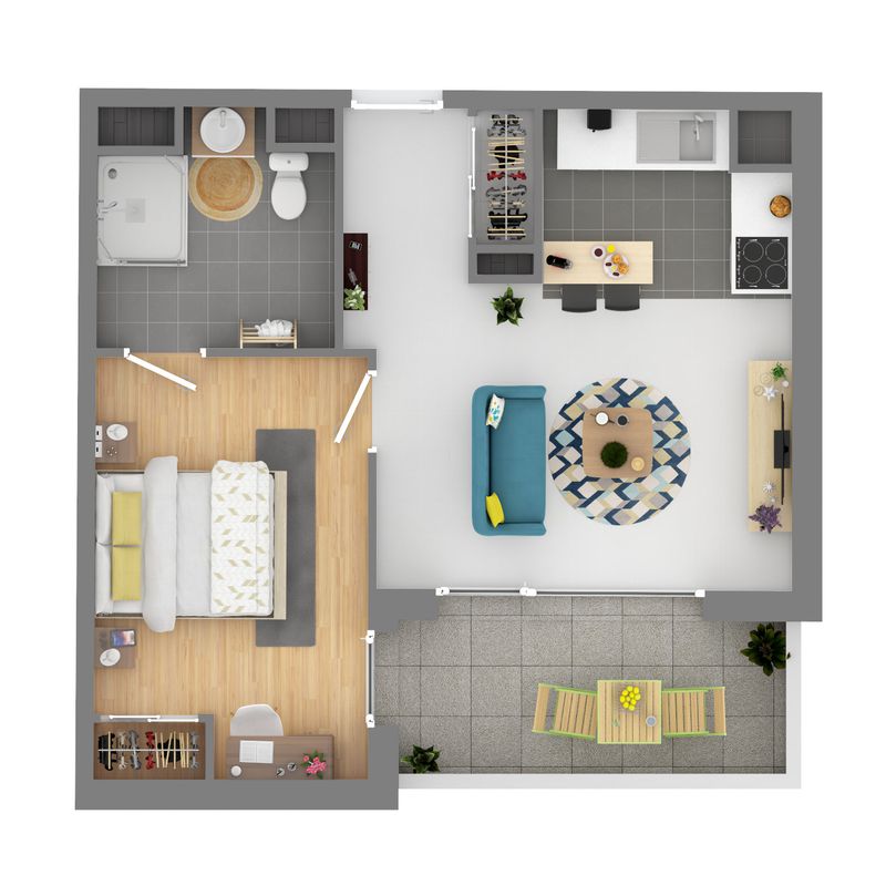 Location appartement  pièce TOULOUSE 60m² à 741.09€/mois - CDC Habitat bleriot
