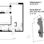 Vuokraa 2 makuuhuoneen asunto, 50 m² paikassa Vantaa