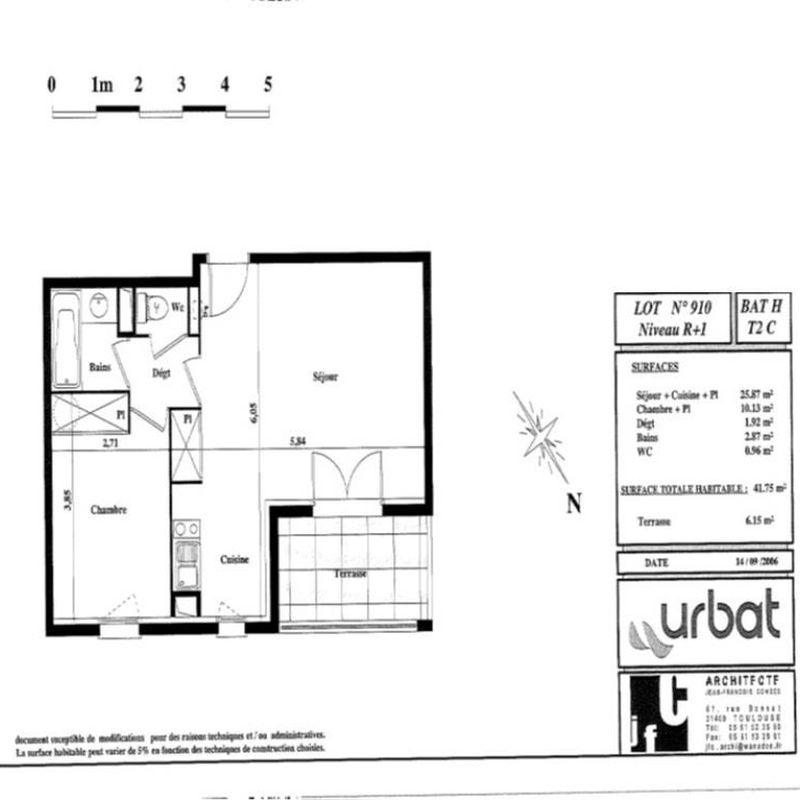 Appartement 2 pièces - 41m² - POMPERTUZAT
