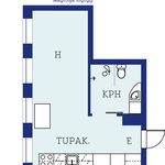 1 huoneen asunto 24 m² kaupungissa Mikkeli