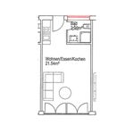 Miete 1 Schlafzimmer wohnung von 25 m² in Ginsheim-Gustavsburg