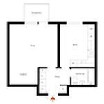Rent 1 bedroom apartment of 39 m² in Degerfors