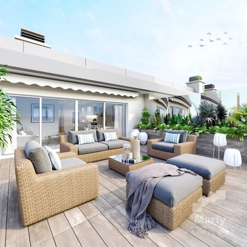 Splendide villa sur le toit avec terrasse - vue mer panoramique Saint-Vitte