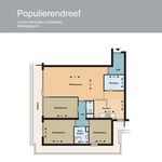Huur 4 slaapkamer appartement van 98 m² in Voorburg