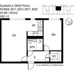 Rent 2 bedroom apartment of 49 m² in Porvoo